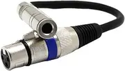 Generic 6.35mm Female to XLR 3-pin Female Stereo Audio Microphone Cable