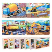 4 In Wooden Puzzle 12 24 36 48pcs Small Piece Advanced Intelligen
