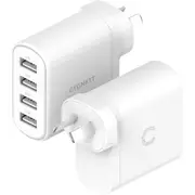 Cygnett PowerPlus 24W Multiport Wall Charger (White)