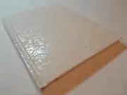 Handmade Journal Notebook Travel Diary Blank - White Pattern