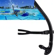 Snorkel Lap Swimming Swimmer Training Diving Snorkeling - Comfortable Mouthpiece & Headstrap Support - One-way Purge Valve for Pool Open Water Adult