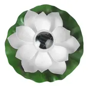 Floating Solar Pool Lights Floating Solar Lotus Flower Light Pond Pool Lamp Garden Landscape Light -White