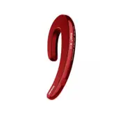 Ultrathin Earhook Unilateral bluetooth Earphone Headphone With Mic-RED