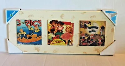Bedtime Classics Wooden Nursery Rhyme Picture Plaque Kid's Room Baby Nursery NEW