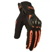 Mcs 17 Touch Screen Motorcycle Racing Anti Skid Breathable Orange L Gloves