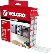VELCRO Brand - Sticky Back Hook & Loop Fastener, 3/4" Coins, 200 Sets, White