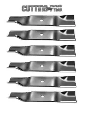 6-Pack Hi-Lift Blades Replaces Cub Cadet 01005337 for 54" Deck Tank Commercial