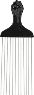 Professional Metal Hair Pick Detangle Salon Barber Shop Comb Hair Styling Tool Curly Thick Tangled Strong Metal Hair Styling Tool Suitable for Salon Barber Shop