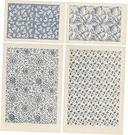 Ustralian Pottery Decals 4 Sheets Underglaze Transfer Paper for DIY Ceramic Projects
