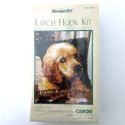 Caron Wonder Art Latch Hook Kit PUPPY LOVE 4670 12"x12" Labrador Puppy Vintage