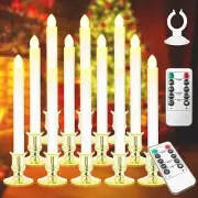 Window Candles 12 Pack Battery Operated Candles with Timer Flameless Candles ...