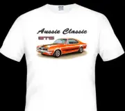 1969 HOLDEN HT GTS MONARO QUALITY WHITE TSHIRT (8 CAR COLOURS) BIG FIT
