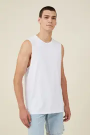 [Cotton On Men] Cotton On Men - Organic Muscle - White L WHITE