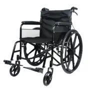 24" Wheelchair Manual Folding Wheel Chair Portable Foldable Fit Elderly