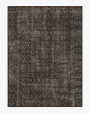 275' x 365' | Machine Washable Runner Rug | Kid & Pet Friendly | Indoor Rug | Cyrus Black Rug | Ruggable