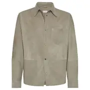 [Brunello Cucinelli] Brunello Cucinelli Suede Shirt M NEUTRALS