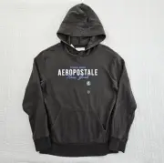 NWT Aeropostale Logo Hoodie Men's Small Grey Kangaroo Pockets NEW Original Blend