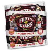 6 x 2023 AFL SELECT FOOTY STARS TRADING CARDS SEALED HOBBY PACKS