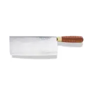 Asian Knife 8" Chinese Cleaver, Wood Handle