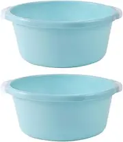Bucket Foot Soak Tub 2pcs Sky-Blue Household Medium Home Wash Foot Plastic Size Basin Bathroom Simple Foot Soak Tub Foot Soak Tub Foot Soak Tub Foot Soak Tub Foot Soak Tub