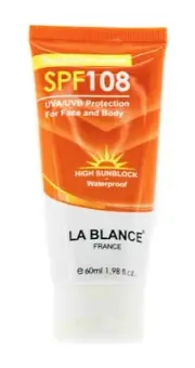La Blance SPF 108 UVA/UVB Protection Sunblock (1.98oz/60ml) Exp 2028