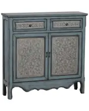 Powell Antique Blue Console Cabinet NoSize