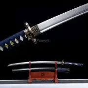 Japanese Katana 9260 Spring Steel SHINOGI ZUKURI Black Samurai Sword Full Tang .