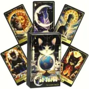 Cat Tarot 78 Card Deck Age 14+ Adventure Deck with Feline Majesty