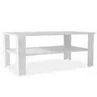 Coffee Table Engineered Wood White Wooden Couch Side Table Furniture vidaXL