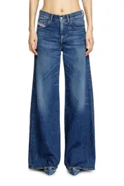 [Diesel] Diesel - Flare Jeans - 1978 D-Akemi - Jeans - Woman - Blue 23 Blue