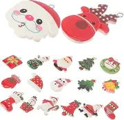 NOLITOY DIY Christmas Tree Decorations 18pcs Resin Jewelry Charms for Christmas Ornaments Ornaments DIY