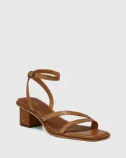 Jansen Golden Tan Leather Strappy Sandal