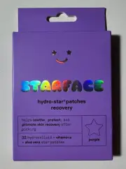 Starface Hydro-Star Patches Revovery 32ct Purple Stars New in Box