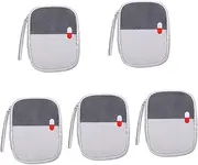 Gatuida 5pcs First Aid Kit Outdoor Medicine Bag Emergency Bag Medical Storage Bag Medical Supply Bag Portable Medicine Bag First Aid Bag Medicine Organizer Bag Grey 600d Oxford Cloth