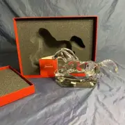Baccarat Crystal Galloping Horse 9" x 5.5" #2102329 Mint in original box & COA