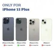 iPhone 15 Plus Shockproof Case Cover - Drop-Resistant, Premium Quality, Comfortable Grip, Long-Lasting, Lightweight - Clear Black