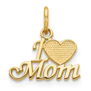 10k Yellow Gold MOM Charm