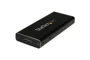 StarTech.com Drive Enclosure SATA/600 - USB 3.1 Micro-B Host Interface - UASP Support External - Black, Silver - TAA Compliant -