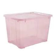 All Set 20L Pink Translucent Modular Storage Container
