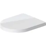 Duravit Closed Front Toilet Seat Plastic Soft Close Elongated Shape White Finish