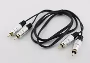 Premium Twin 2 RCA Phono Male To 2x RCA Male Audio OFC Cable For Ipod MP3 3FT 1m