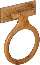 Design House 561191 Dalton Towel Ring, Honey Oak Finish