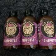 Tia Lupita Hot Sauce 8 Ounce Medium Spicy Gluten Free Chipotle -Lot Of 3!