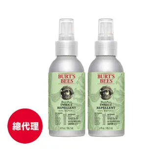 【Burt's Bees小蜜蜂爺爺】檸檬草防蚊液118.2ml (2入)(2025.02月到期)