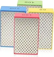 DECOMELODY 4Pcs Diamond Polishing Pads for Granite Marble Glass Concrete to Grit Hand Polishing Pads Durable Versatile Buffing Tools for Professional Finish