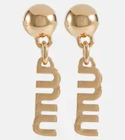 [Miu Miu] Miu Miu Logo drop earrings One Size gold