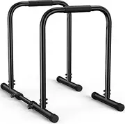 Ssumght Dip Station with Safety Connecting Rod,Functional Heavy Duty Dip Stands Fitness Workout,Dip Bars for Home,Supports to 180KG