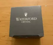 WATERFORD Oval Crystal Quartz Clock~4 3/4" L x 2 1/2" H x 1" D Original Box