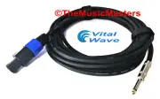 15' ft 14ga Speakon to 1/4" Male Plug SPEAKER CABLE WIRE PA DJ Pro Audio VWLTW