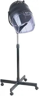 Flexiecom Hooded Hair Dryer with Adjustable Stand & Timer – Quiet, Portable, Professional Hair Dryer for Home & Salon Use – Standing Dryer for Natural, Curly & Thick Hair.